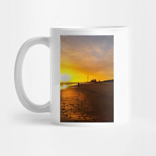 Early morning stroll along the beach Mug